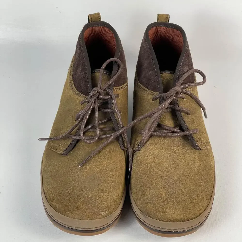 Teva Cedar Canyon Chukka Ankle Boots Brown Suede Lace Up Round Toe Mens 8.5